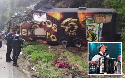 Airton Machado propietário do Garotos de Ouro morre após ônibus perder o freio e bater em paredão de pedras