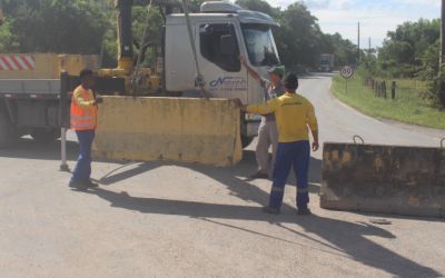   Viaduto na BR-470 é liberado e antigo acesso a Luiz Alves é fechado