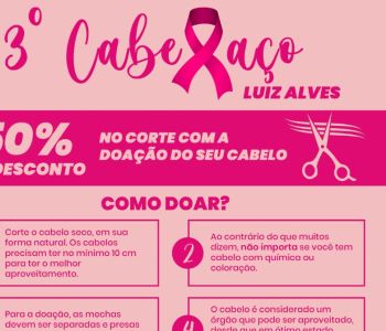 Secretaria Municipal de Saúde promove 3º Cabelaço de Luiz Alves