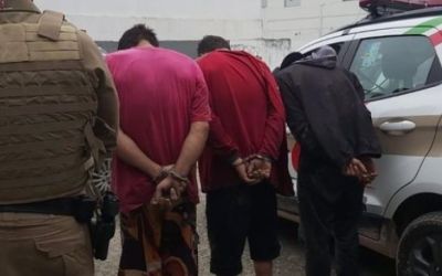 Ladrões de baterias de caminhão são presos no Escalvados
